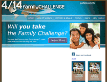 Tablet Screenshot of 414familychallenge.com